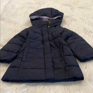 Crewcuts Toddler Girl Black Hooded Puffer Coat